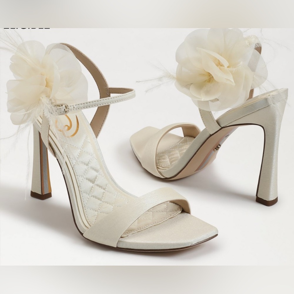 Sam Edelman Leana Flower Strap Dress Sandal Sz 7.5